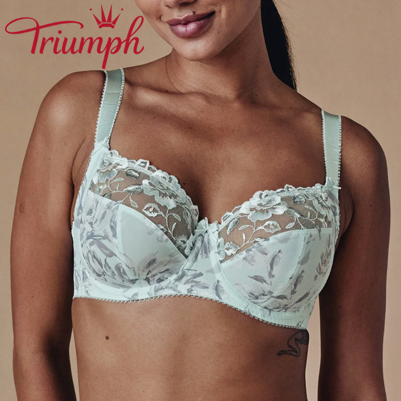 Triumph - 3 részes 🔥Hímzett teljes kupa melltartó❤️