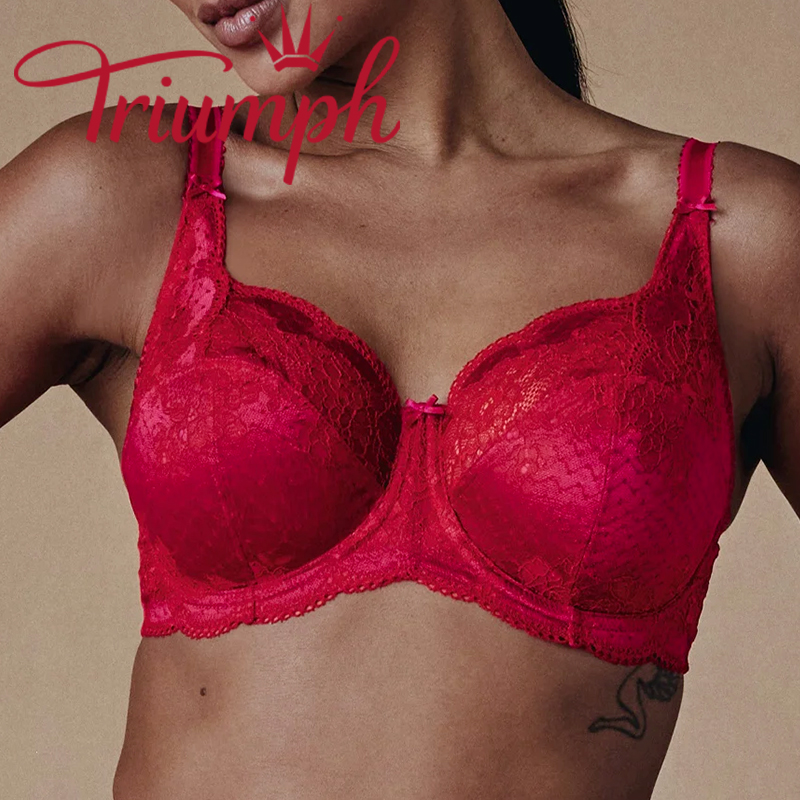 Triumph - 3 részes 🔥nem párnázott szatén és sztreccs csipke melltartó❤️