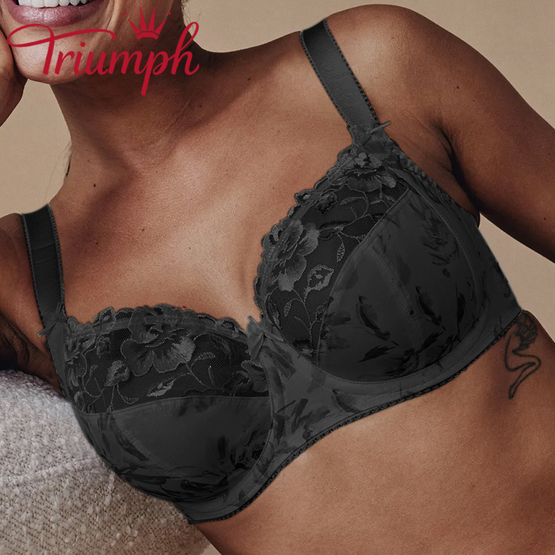 Triumph - 3 részes 🔥Hímzett teljes kupa melltartó❤️