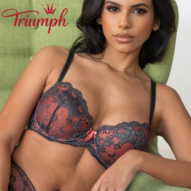 Triumph-3® darab💖✨2024-es bélelt Balconette Push Up melltartó