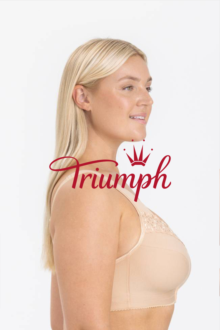 Triumph - 3 db (75A-110F) 💝Angol hímzés elöl záródó melltartó