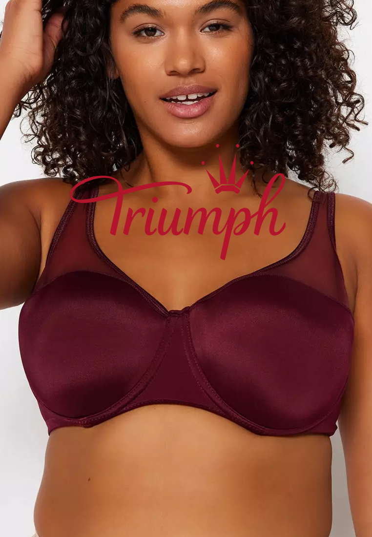 💖TRIUMPH 3 DB-Nagy méretű melltartó hálós részletekkel.