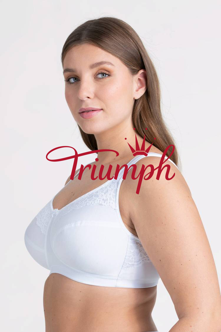Triumph - 3db (75A-110F) 💝Vezeték nélküli pamut alsónemű✨