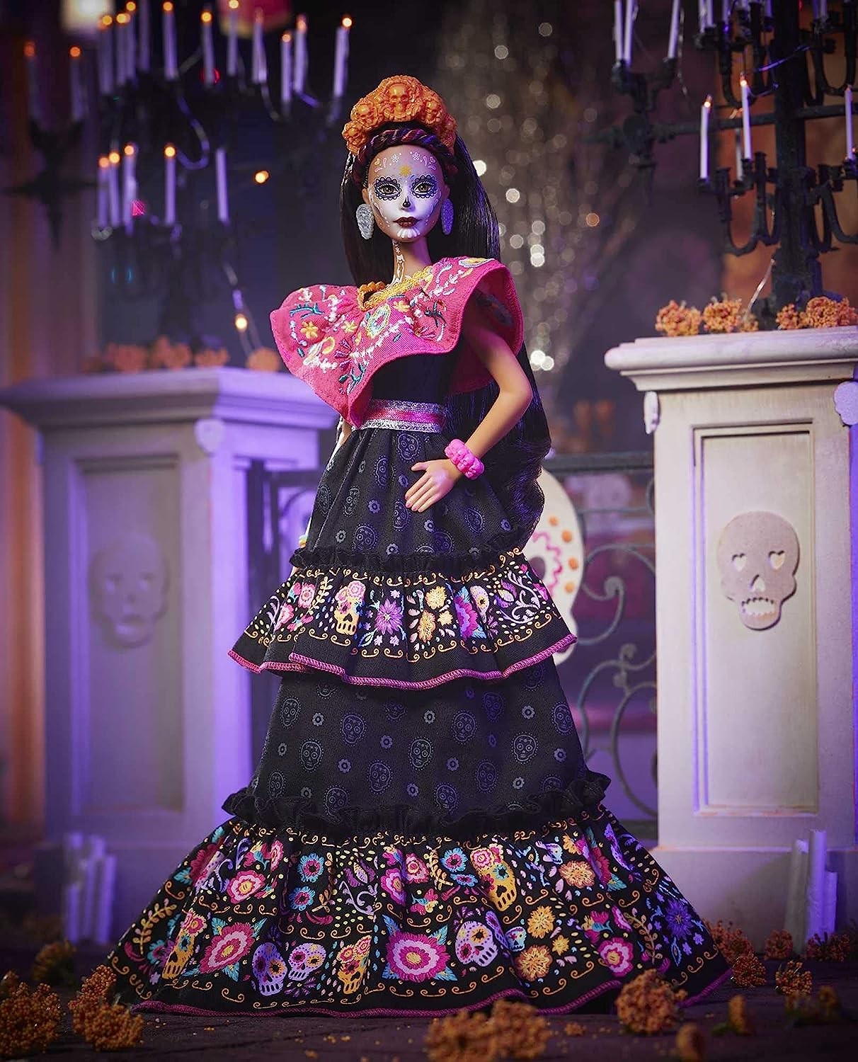 2024 NEW BARBIE DIA DE MUERTOS COLLECTIBLE PINK/BLACK DOLL