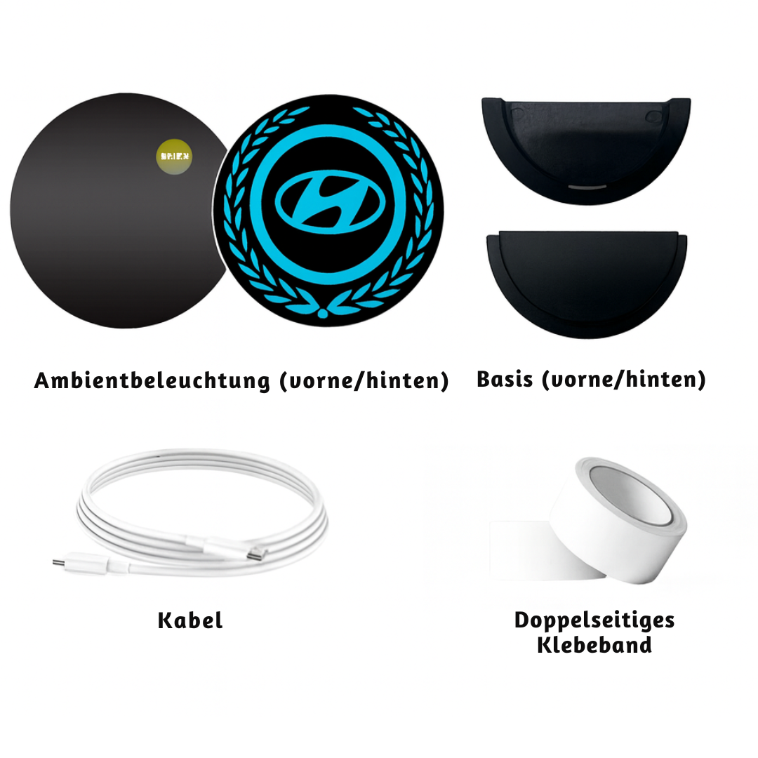 GlowMark™ - LED-es autós logóvilágítás