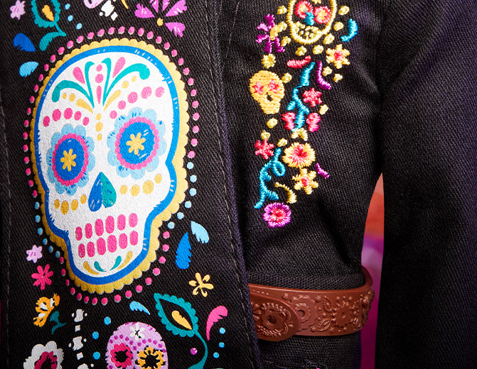 2024 ÚJ BARBIE DIA DE MUERTOS GYŰJTŐ RÓZSASZÍN/FEKETE BABA