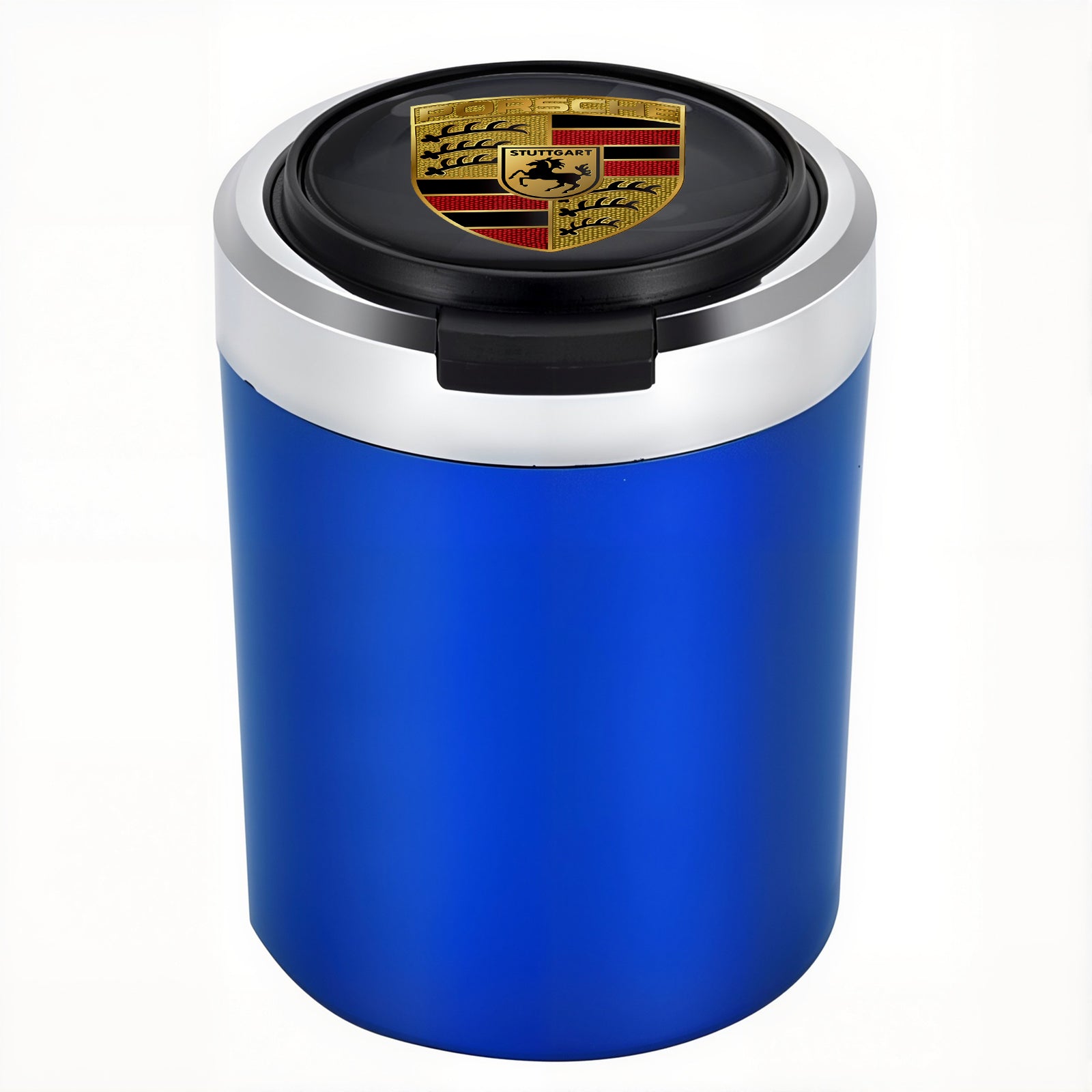 Woyuosn füstmentes rozsdamentes acél LED-es autós pohártartó hamutartó