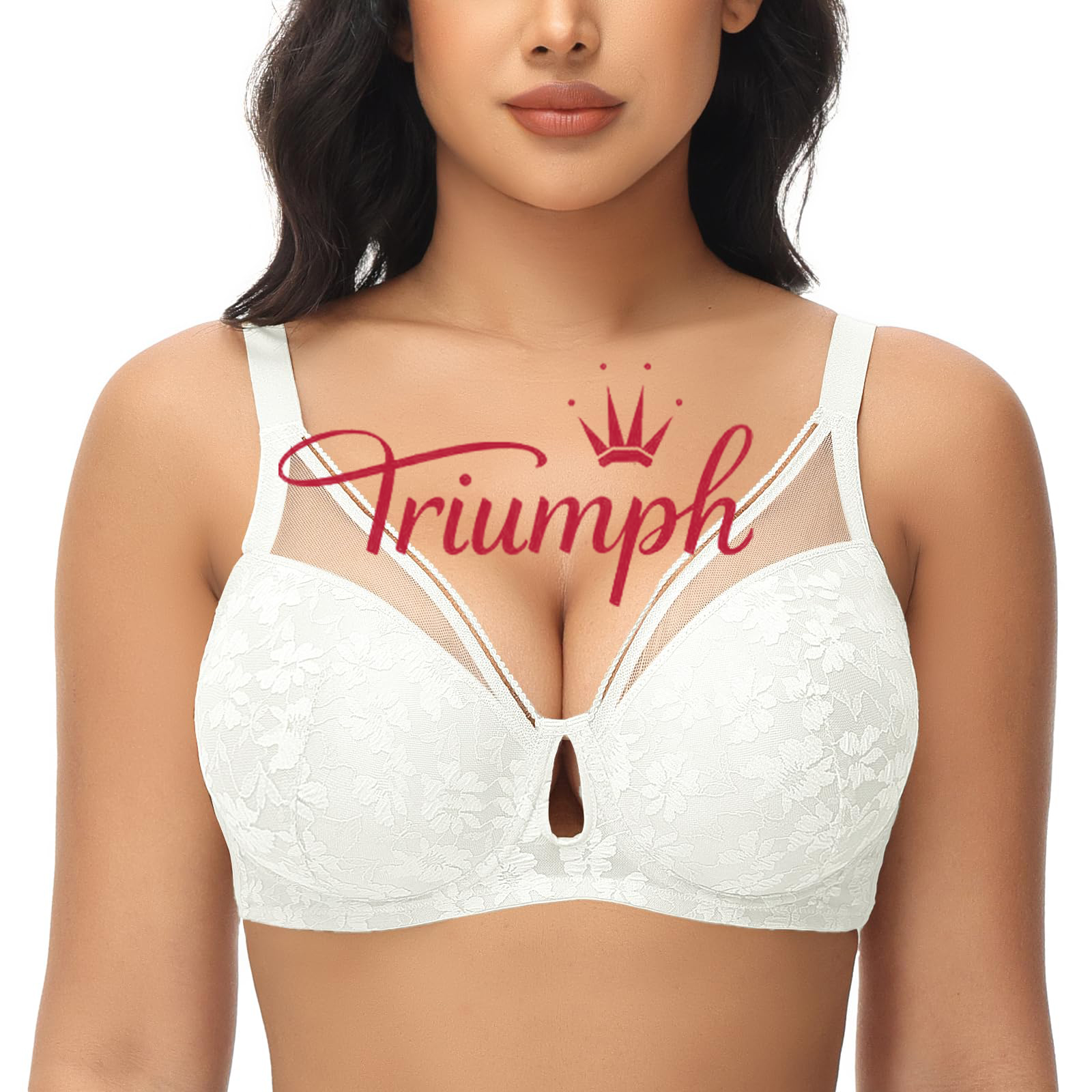 Triumph - 3 darab (75A-120F) 💝 Kényelmes vezeték nélküli csipkés szexi melltartó