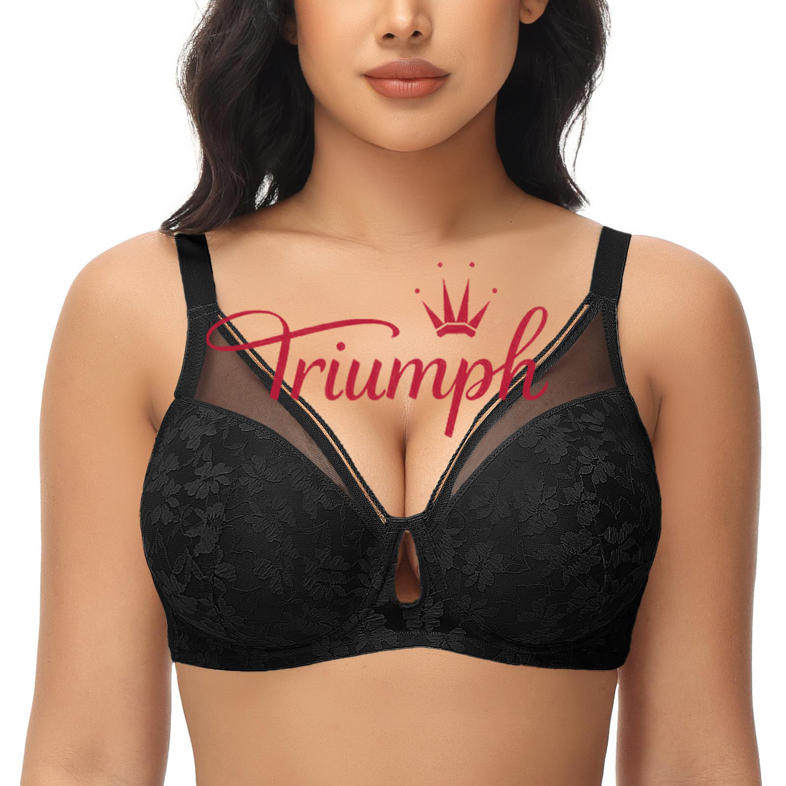 Triumph - 3 darab (75A-120F) 💝 Kényelmes vezeték nélküli csipkés szexi melltartó