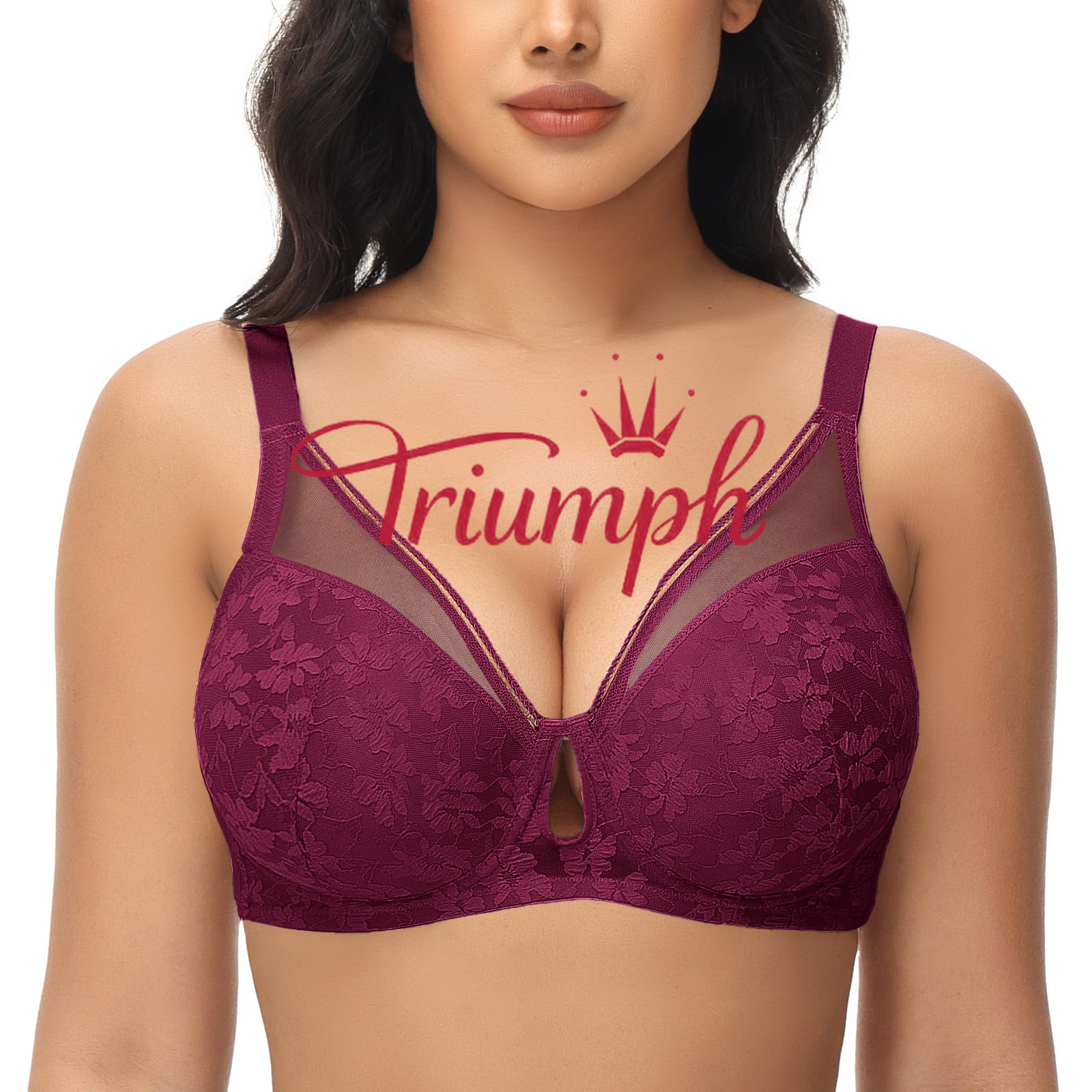 Triumph - 3 darab (75A-120F) 💝 Kényelmes vezeték nélküli csipkés szexi melltartó