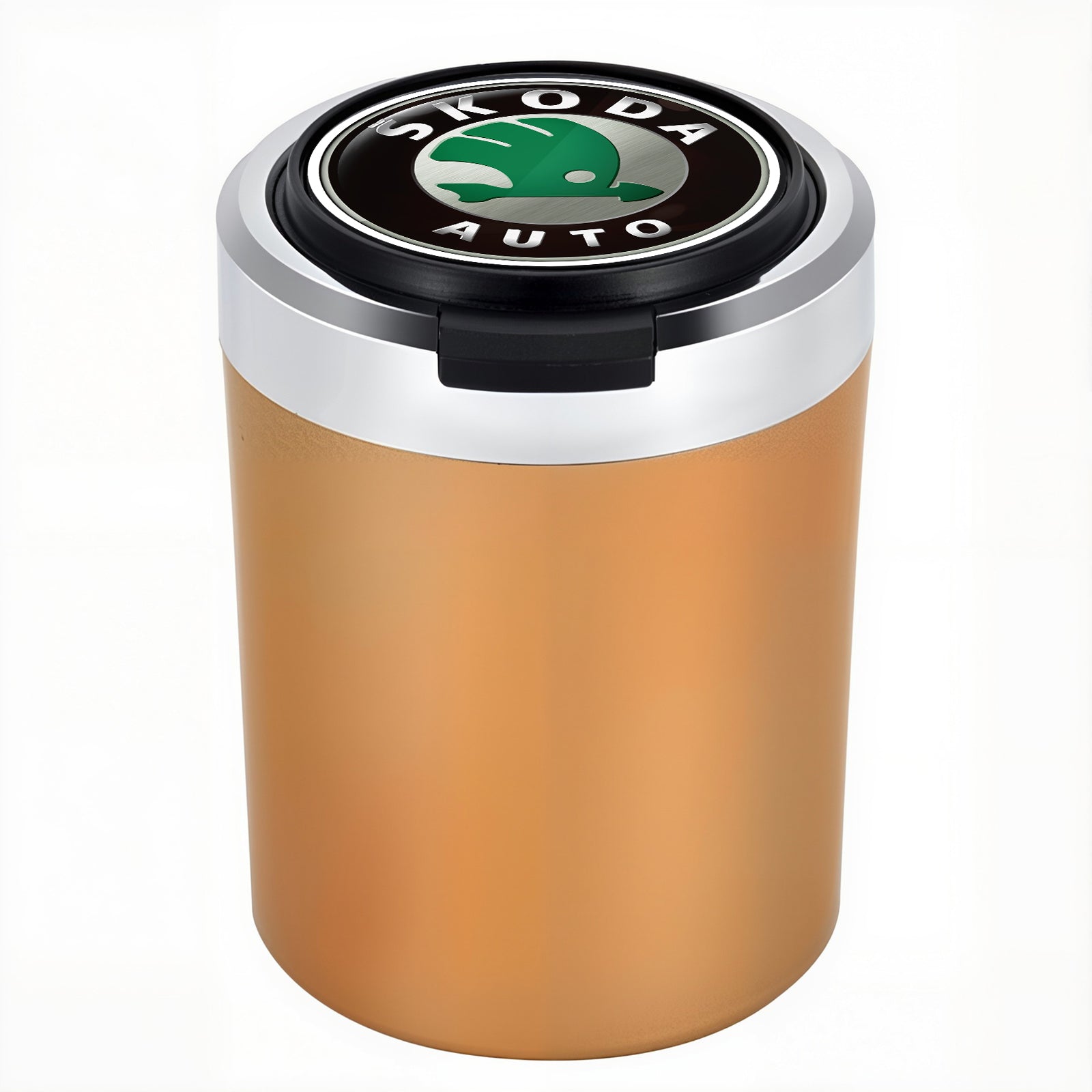 Woyuosn füstmentes rozsdamentes acél LED-es autós pohártartó hamutartó