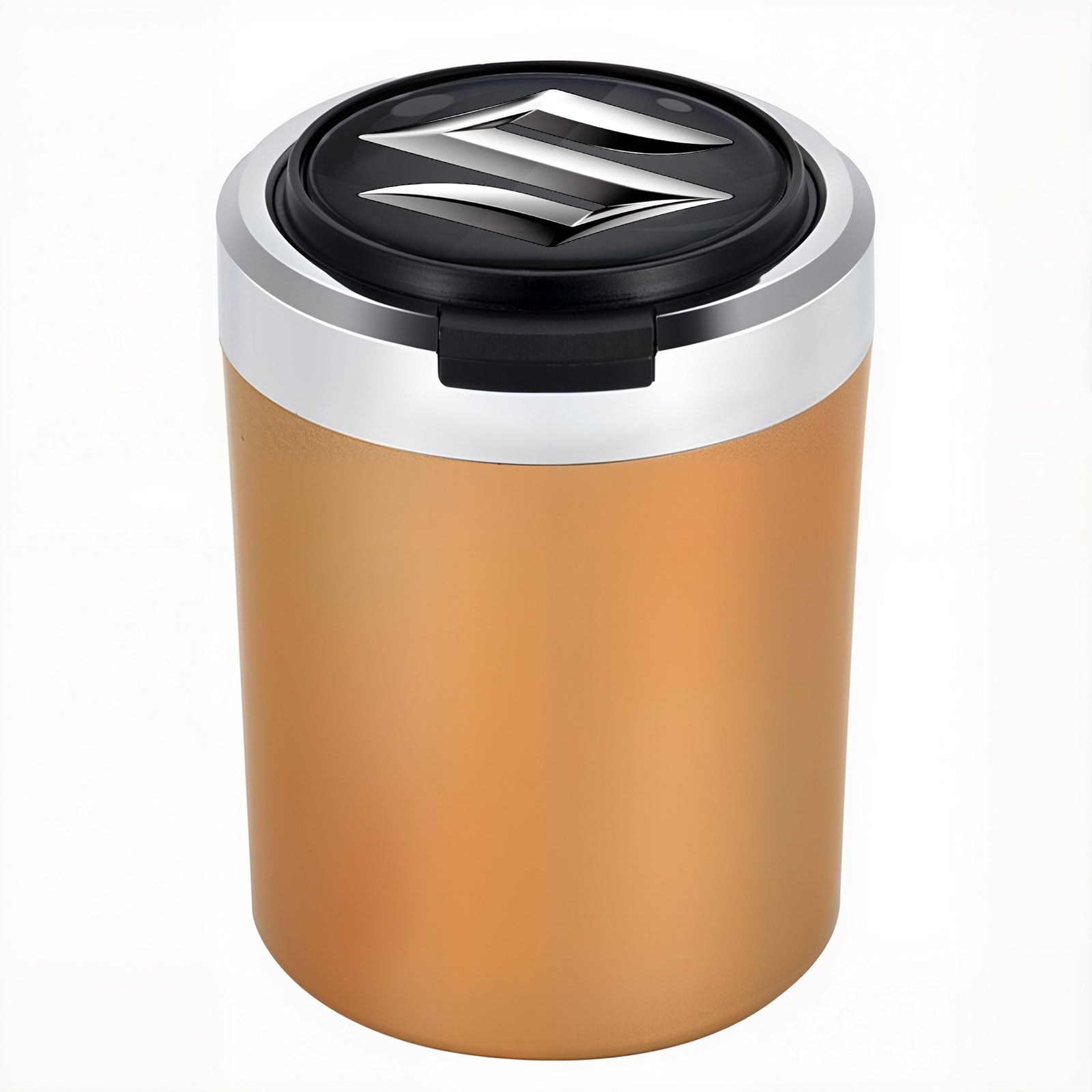 Woyuosn füstmentes rozsdamentes acél LED-es autós pohártartó hamutartó