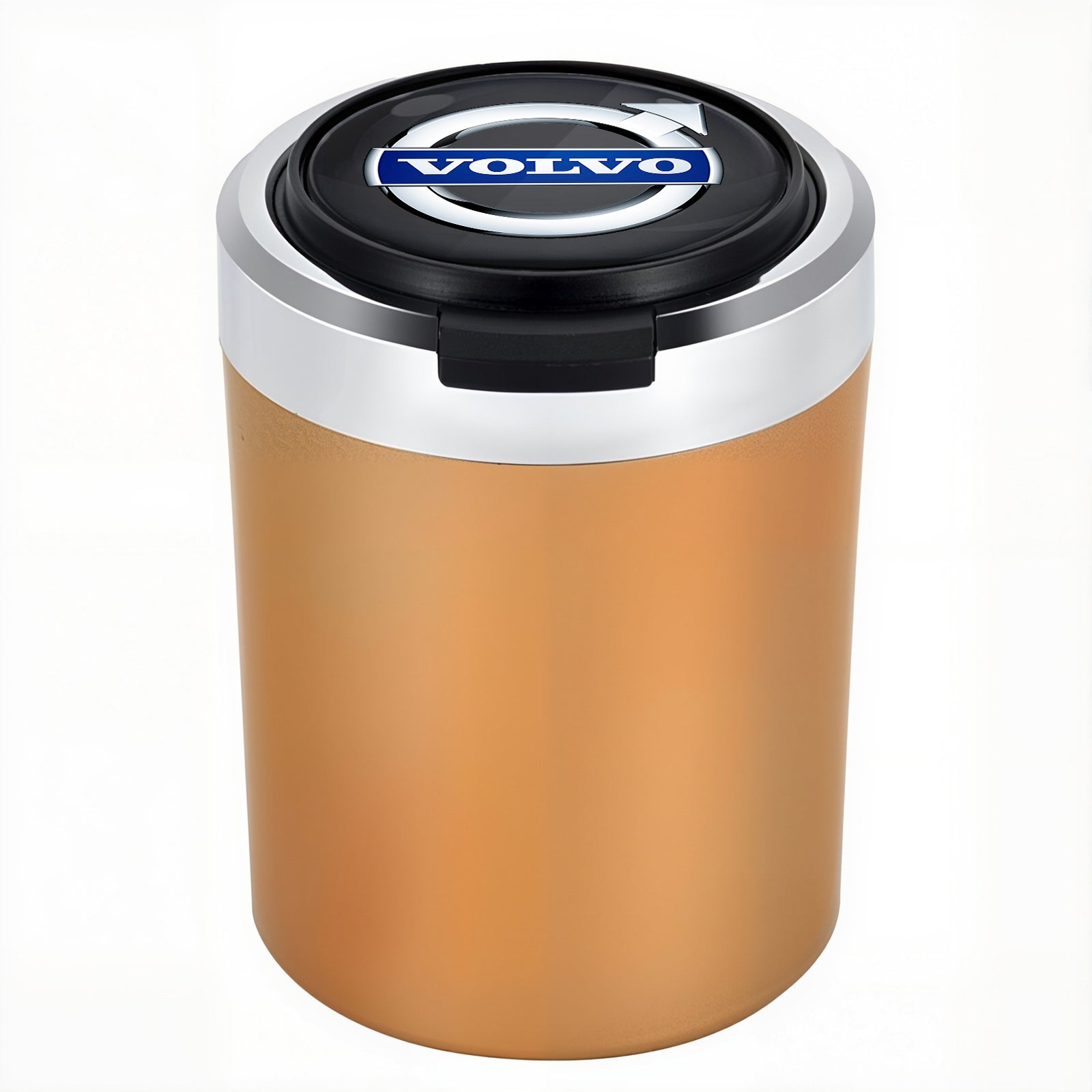 Woyuosn füstmentes rozsdamentes acél LED-es autós pohártartó hamutartó