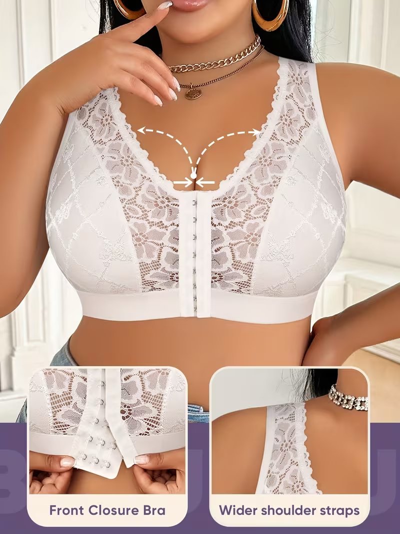 👙TRIUMPH – [4 db]🔥40% női teljes fedésű melltartó plus size nőknek - Plus size melltartók kifejező arányokkal