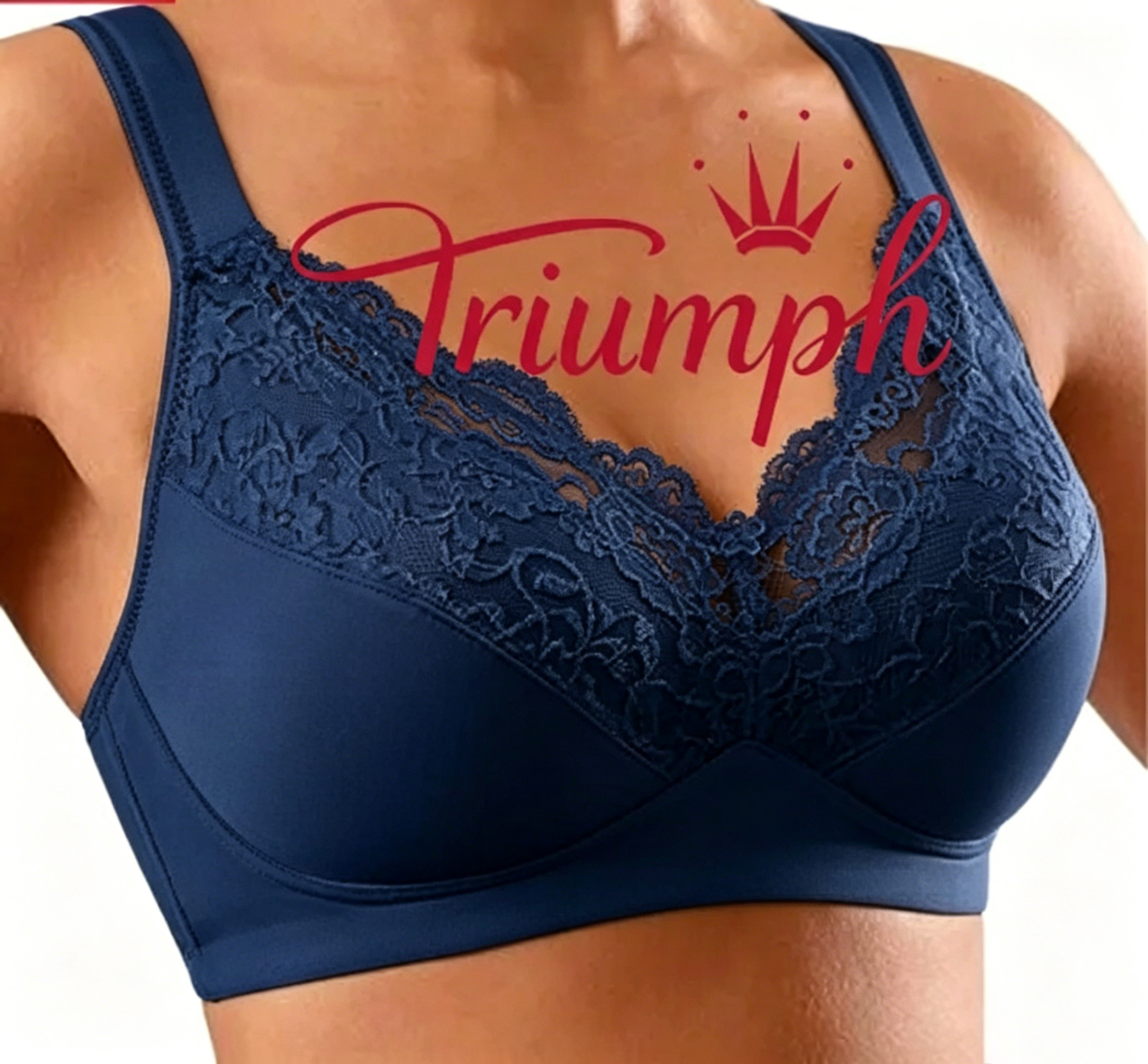 Triumph - 3db (75A-110F) 💝Puha melltartó kényelmes pántokkal, vezetékek nélkül✨