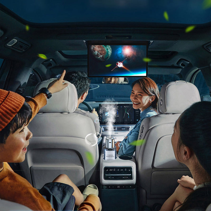 Intelligens ultrahangos porlasztott autós légfrissítő - 5 sebességfokozat beállítás és automatikus be-/kikapcsolás