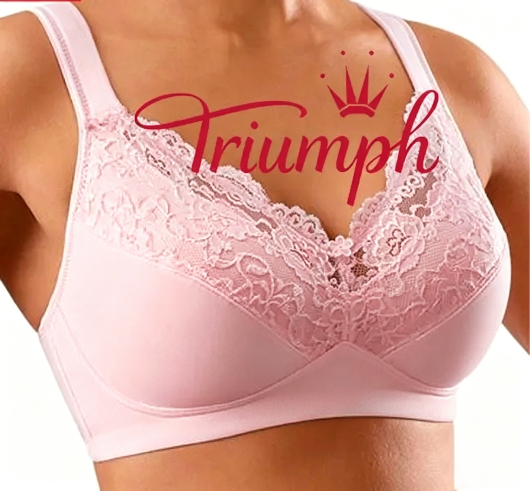 Triumph - 3db (75A-110F) 💝Puha melltartó kényelmes pántokkal, vezetékek nélkül✨