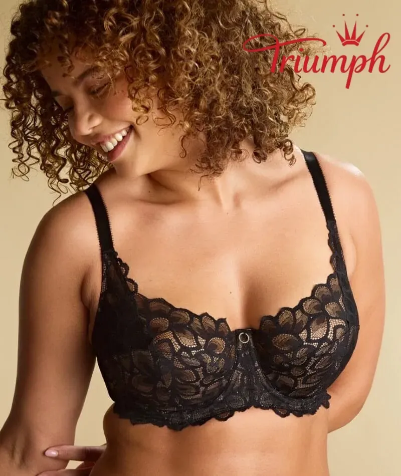 Triumph - (4 ks) Podprsenka s vyšívanou čipkou a plným košíčkom