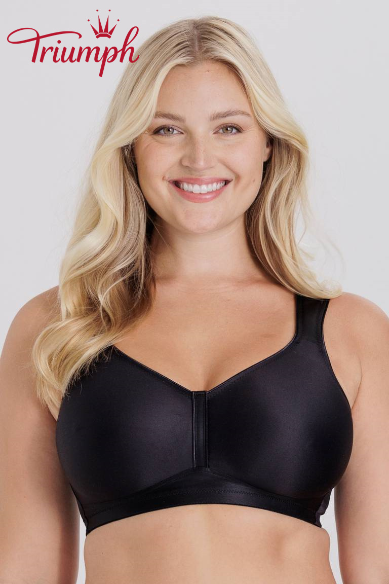 Triumph - (3 szt.) Prosty biustonosz push-up z pełną miseczką