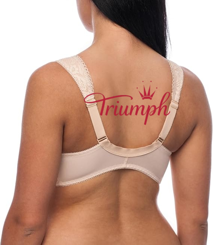Triumph -(4 szt)Biustonosz bez fiszbin, z zapięciem z przodu, w dużym rozmiarze