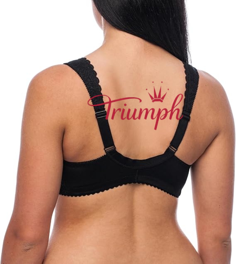 Triumph -(4 szt)Biustonosz bez fiszbin, z zapięciem z przodu, w dużym rozmiarze