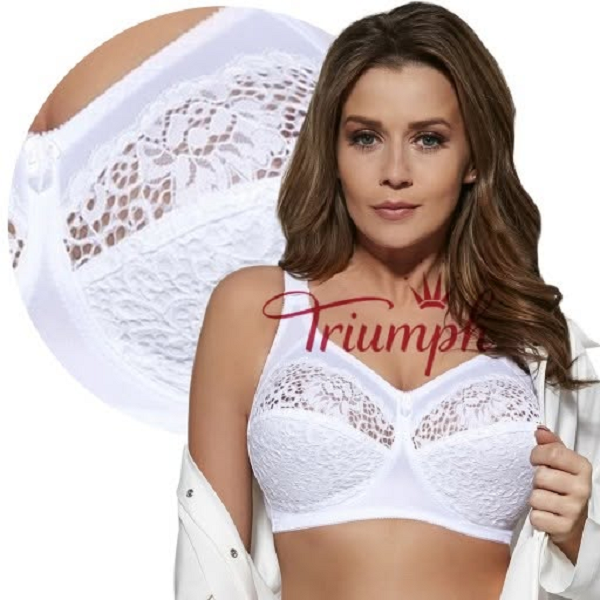 Triumph® – 4 kusy💖 50 % zľava✨ 2025 Nová dámska vyšívaná mäkká podprsenka nadmernej veľkosti
