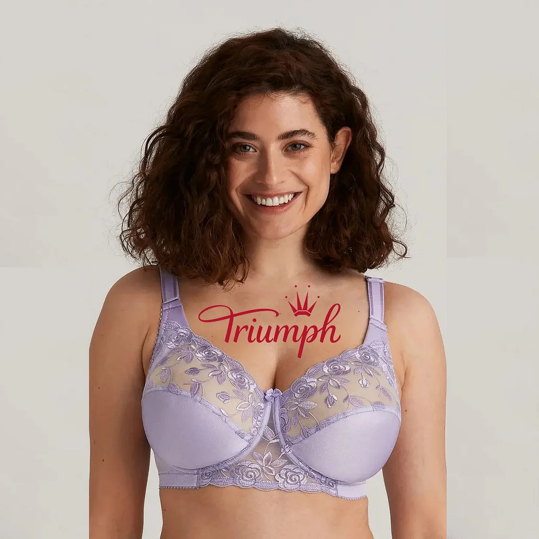 Triumph – (4szt.) 💥Koronkowy biustonosz półusztywniany
