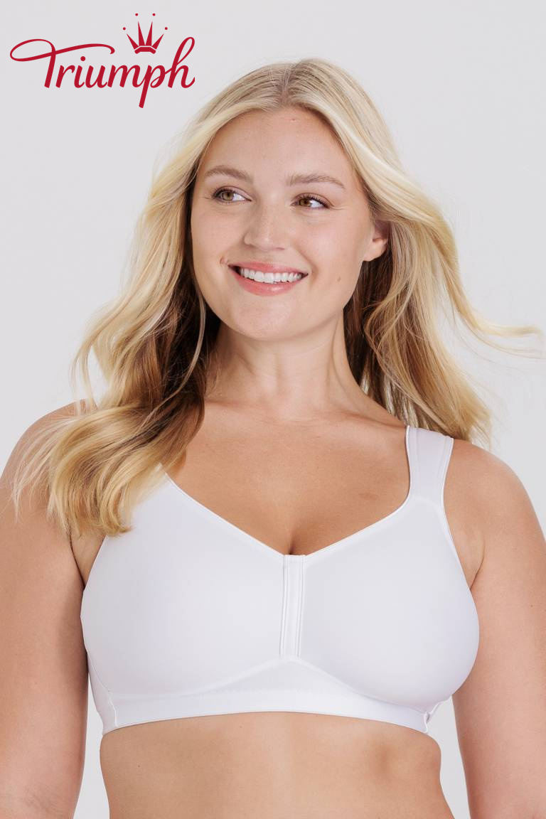 Triumph - (3 szt.) Prosty biustonosz push-up z pełną miseczką