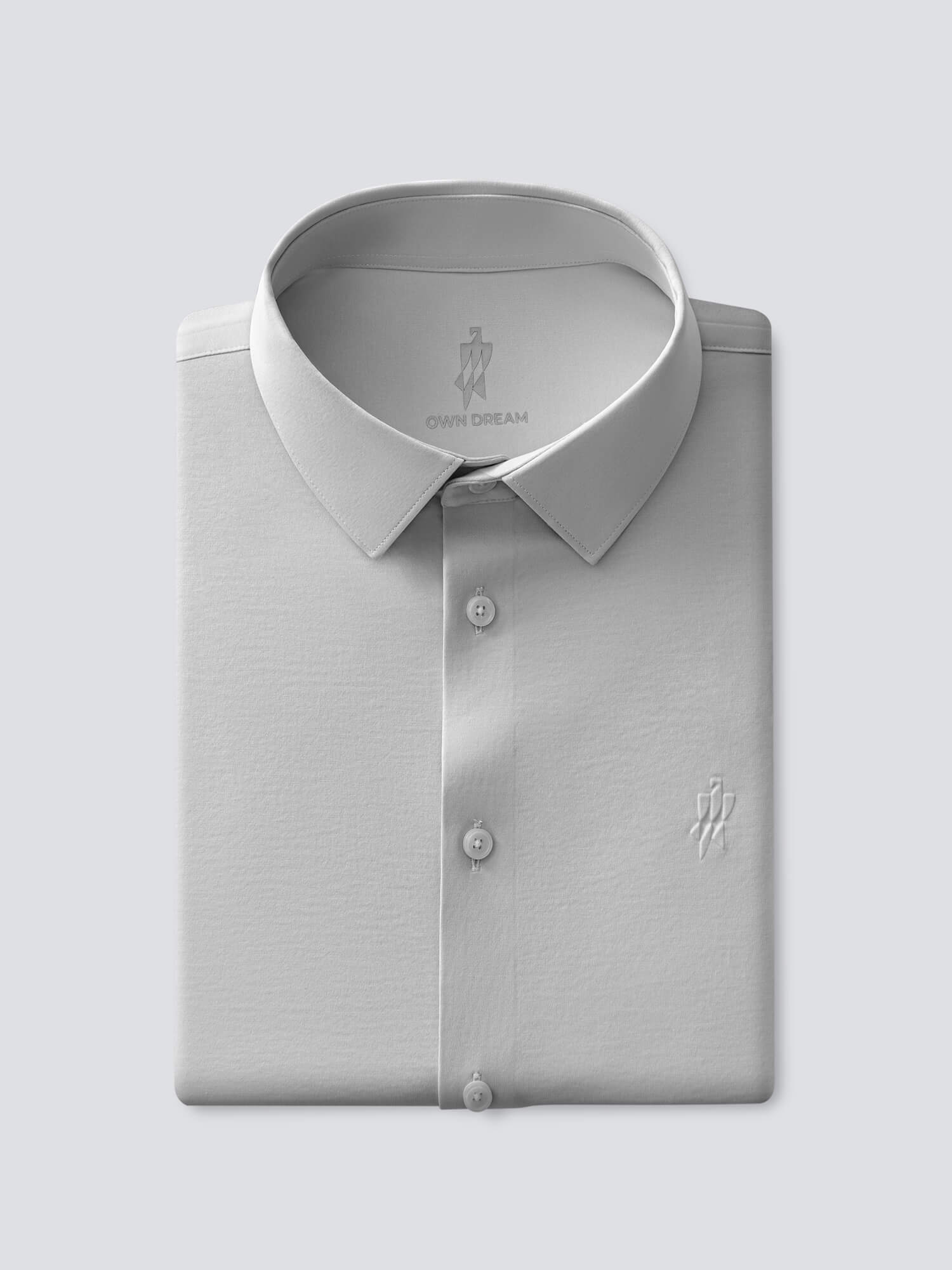 Silver Dragon Grey High Stretch Shirt-Own Dream Shirts-Dress Shirts for Men