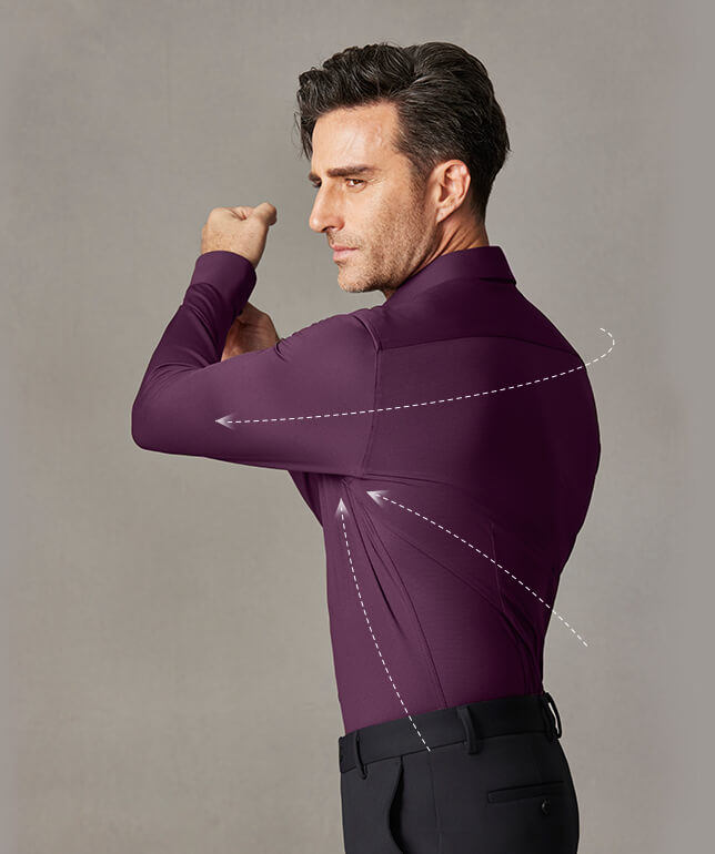 Nebula Purple Stretch Shirt