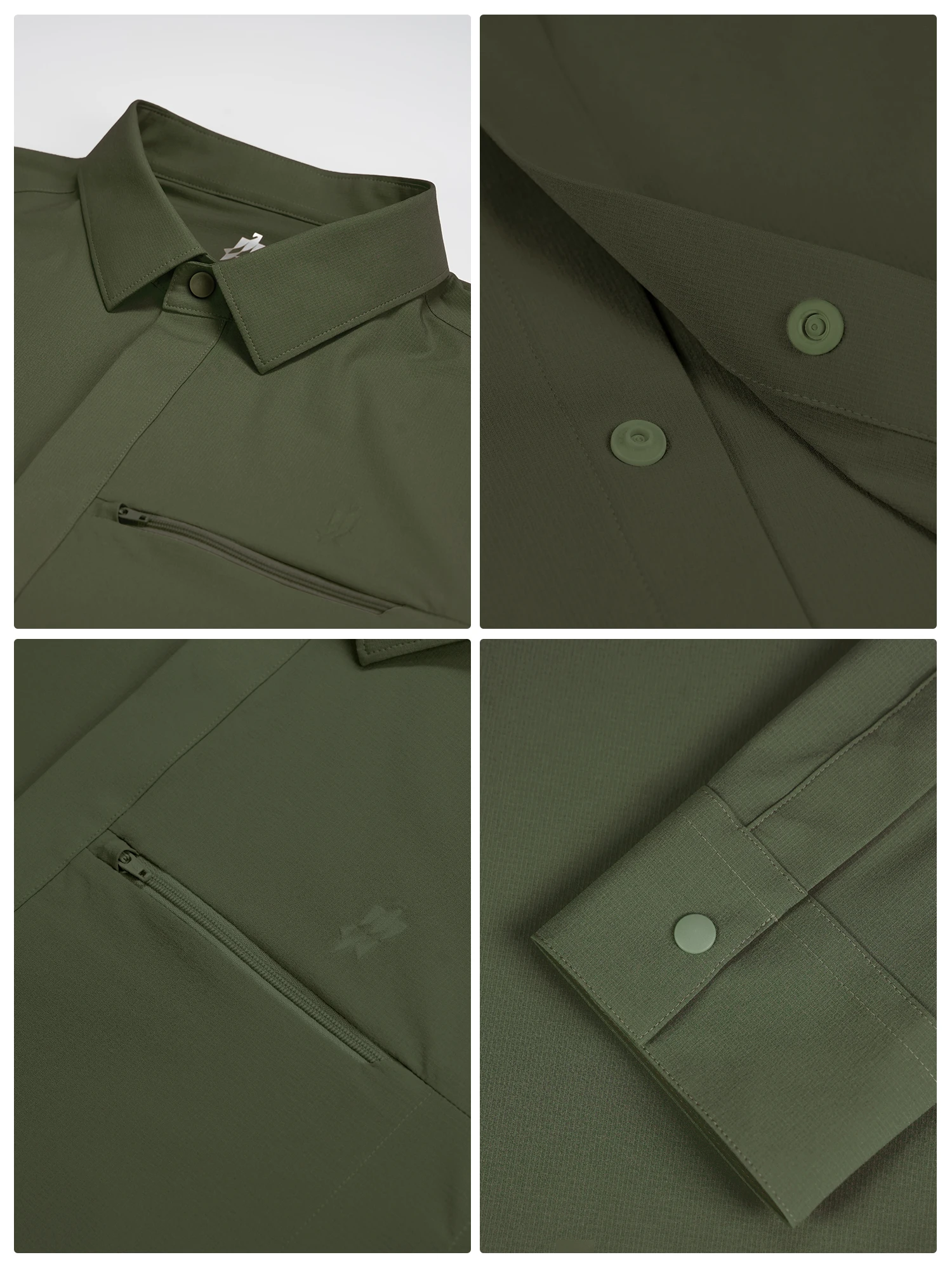 Trail Teal Travel Stretch Shirt
