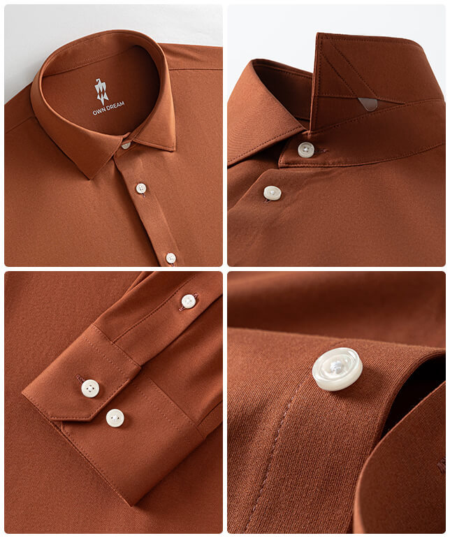 Sunset Orange Stretch Shirt