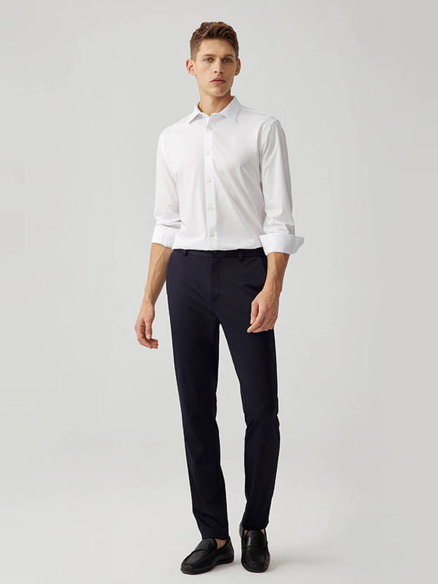 Polar White Stretch Shirt（Water, oil and stain resistant）-OWN DREAM Shirts