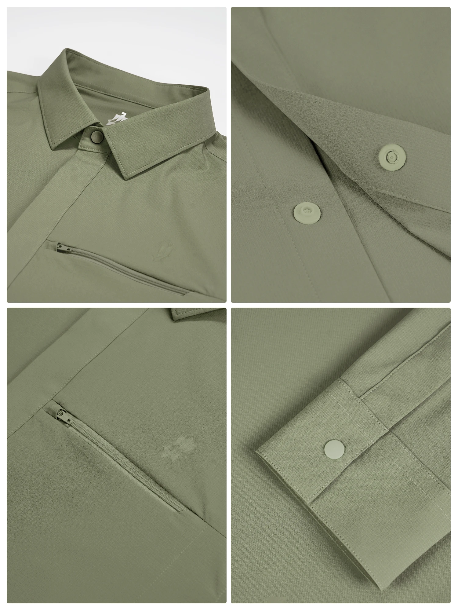 Desert Khaki Travel Stretch Shirt