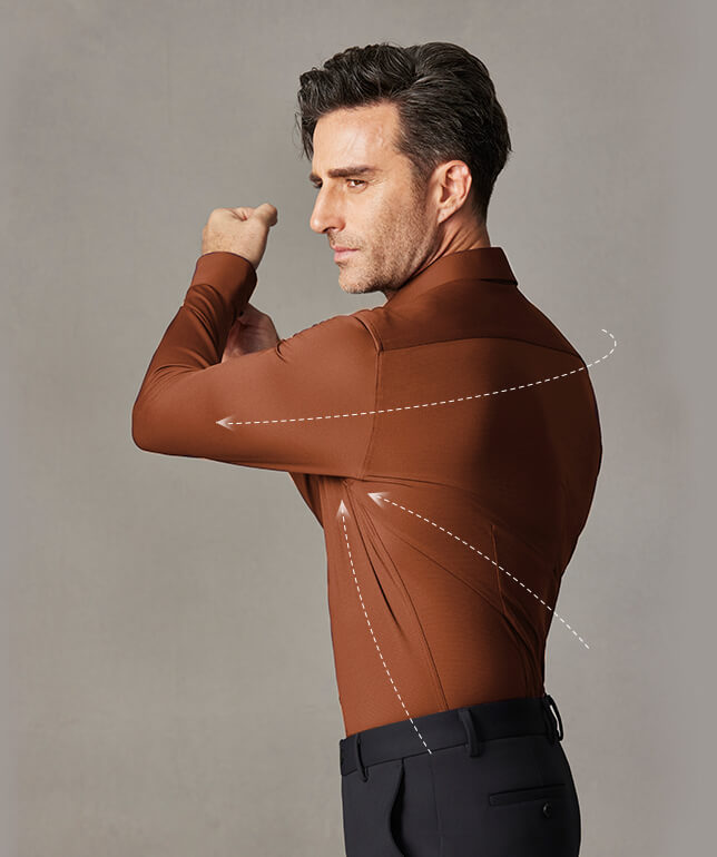 Sunset Orange Stretch Shirt