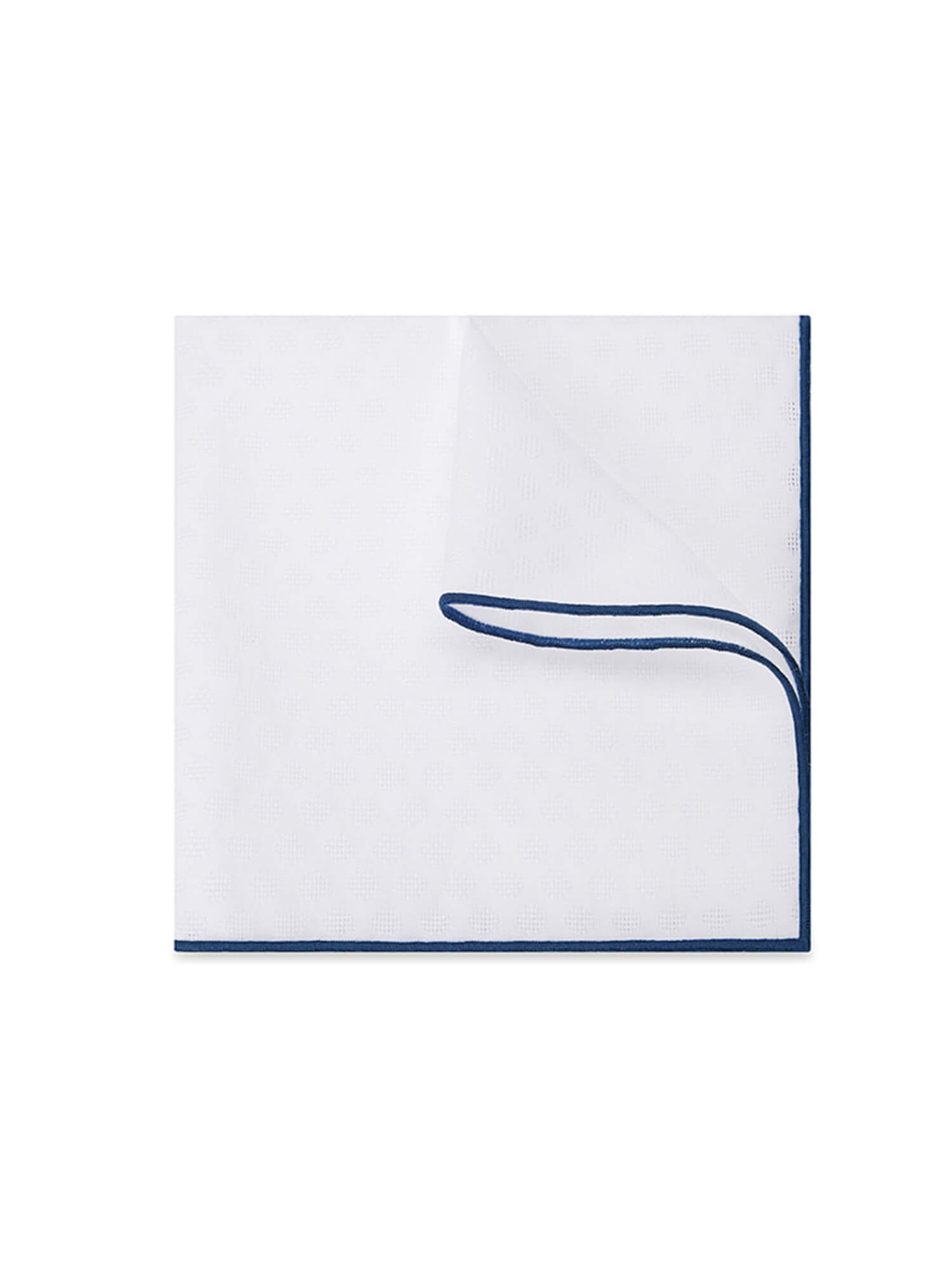 Bright White Polka Dot Pocket Square-Own Dream Shirts-Dress Shirts for Men