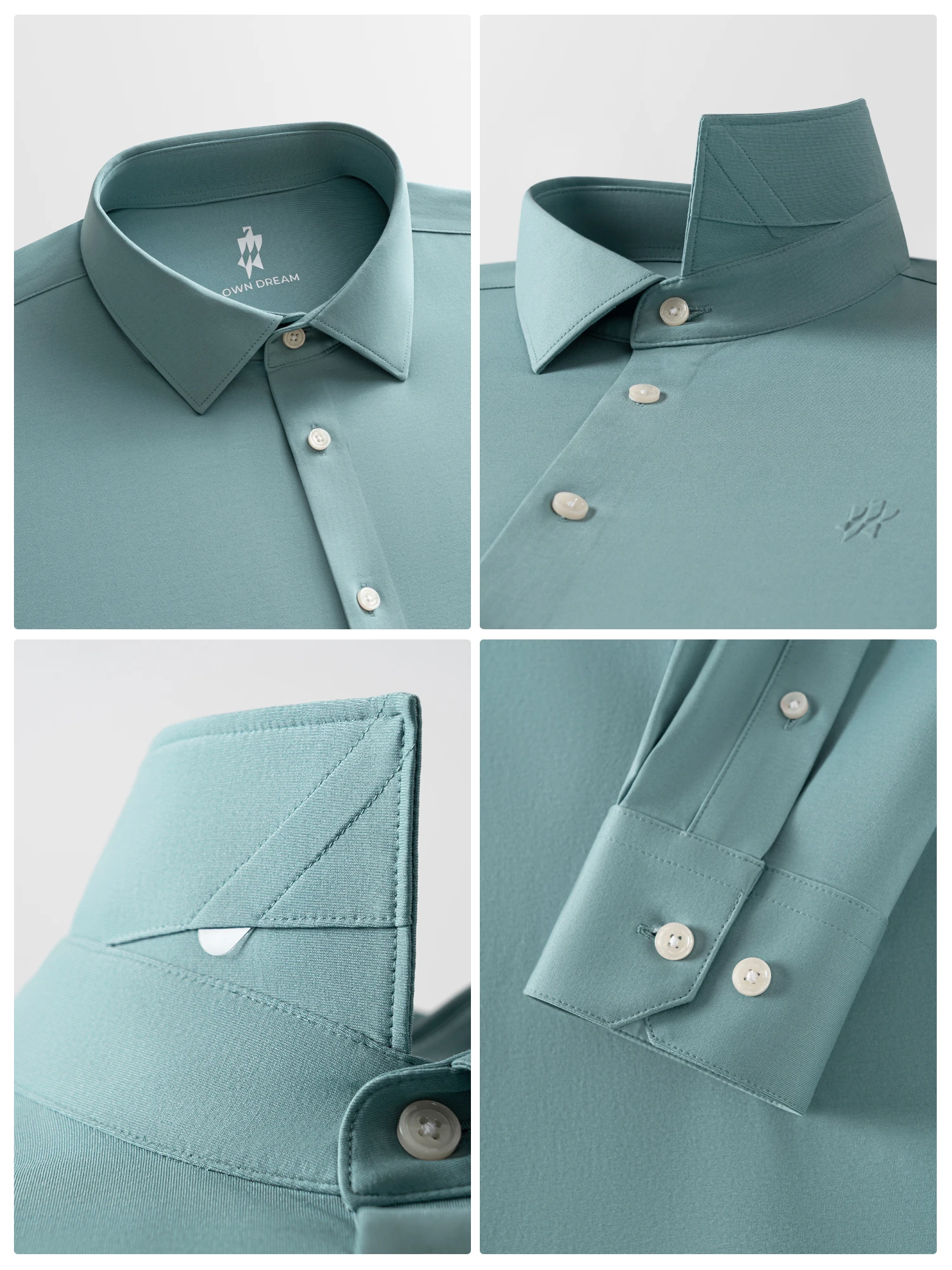 Mist Blue Stretch Shirt
