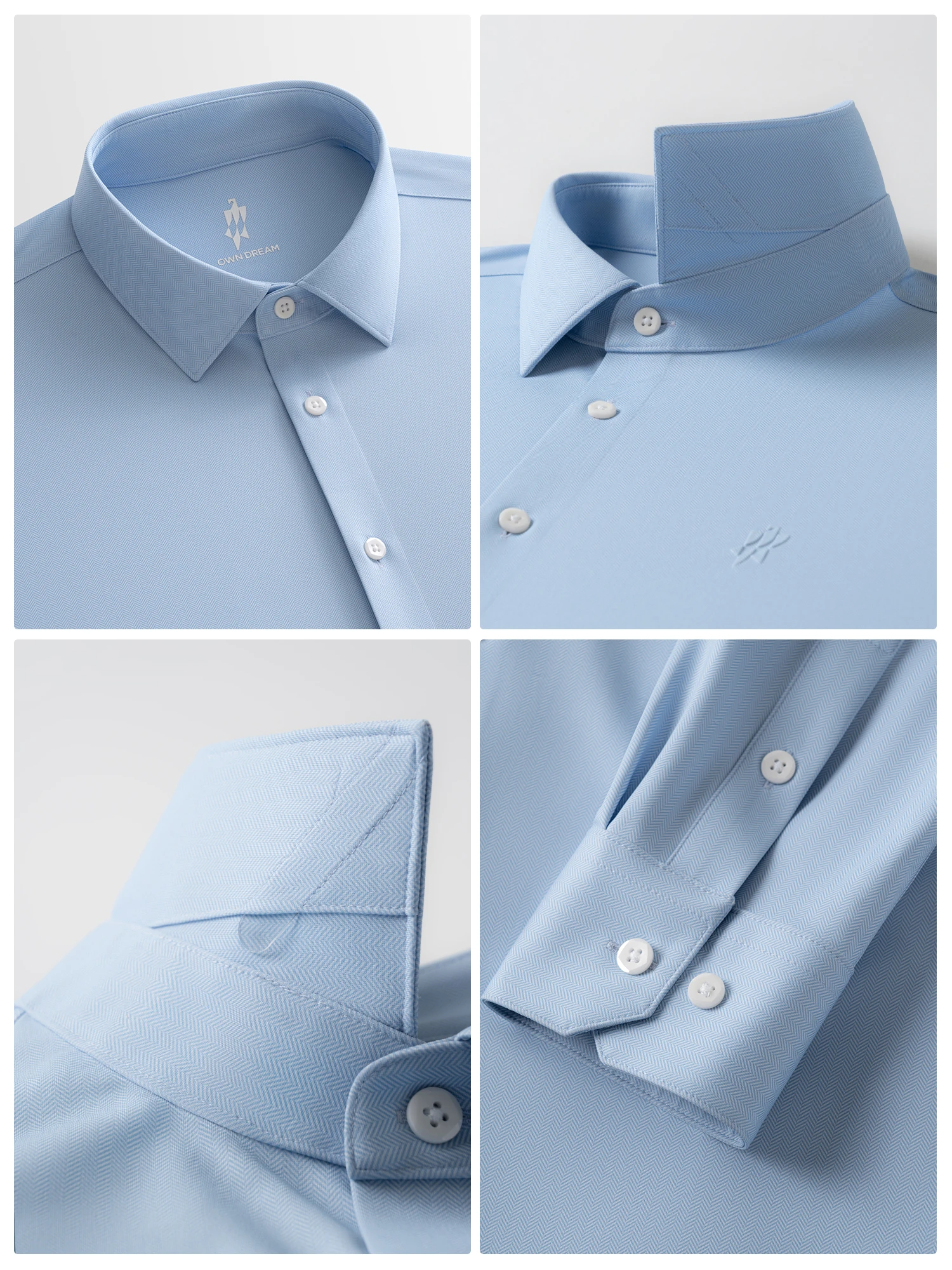 Stream Blue Stripe Stretch Shirt