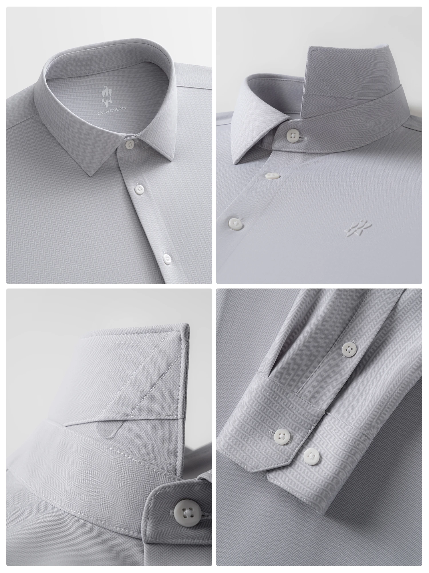 Cloud Gray Stretch Shirt
