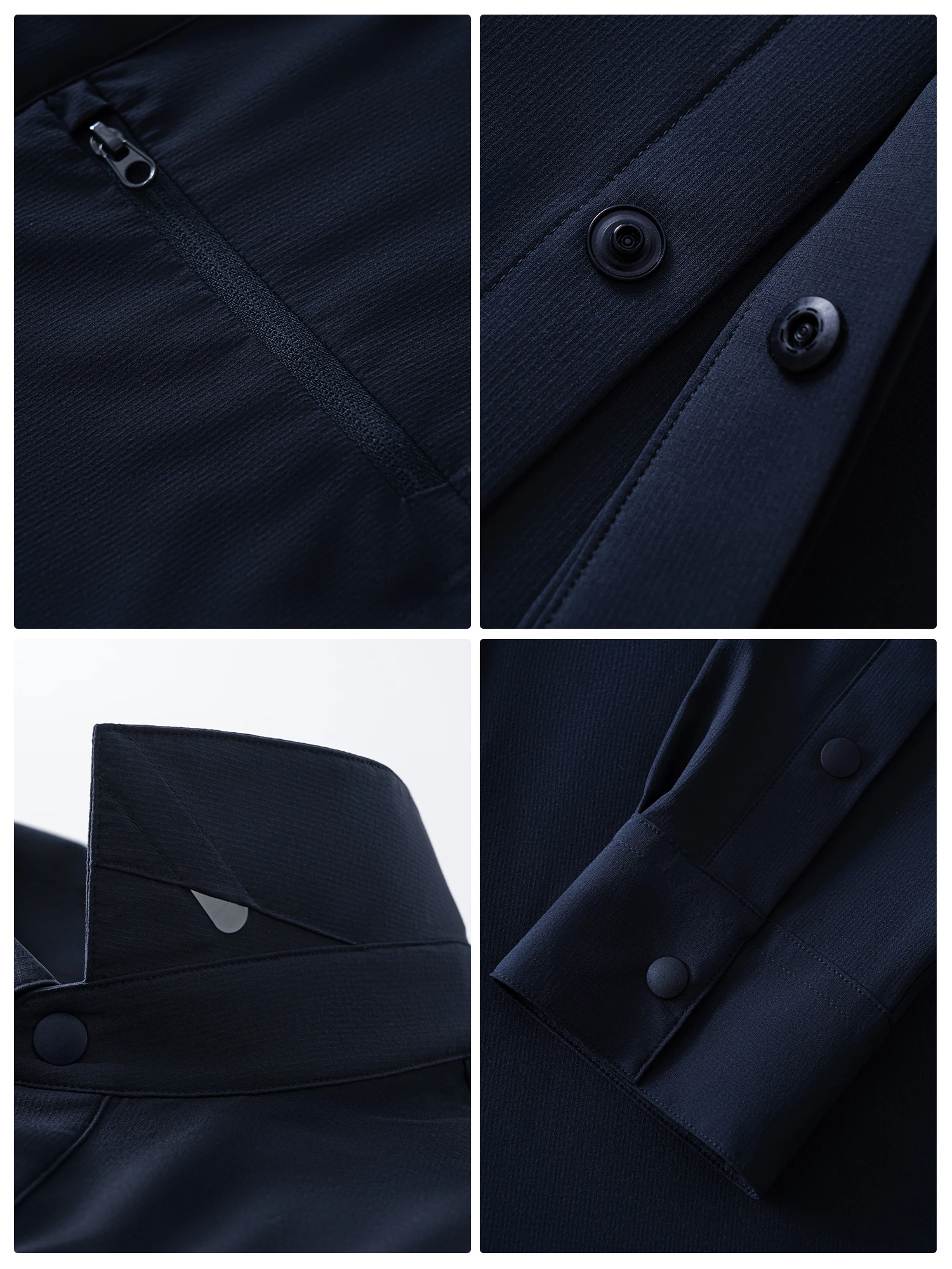 Skyline Navy Travel Stretch Shirt