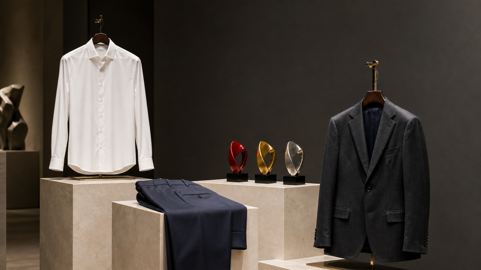 OWN DREAM award-winning wardrobe presented in a design gallery