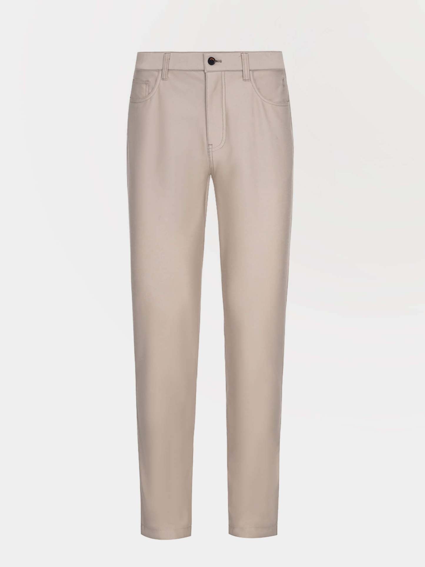 Naples Khaki / Black Stretch 5-Pocket Pants-OWN DREAM Shirts