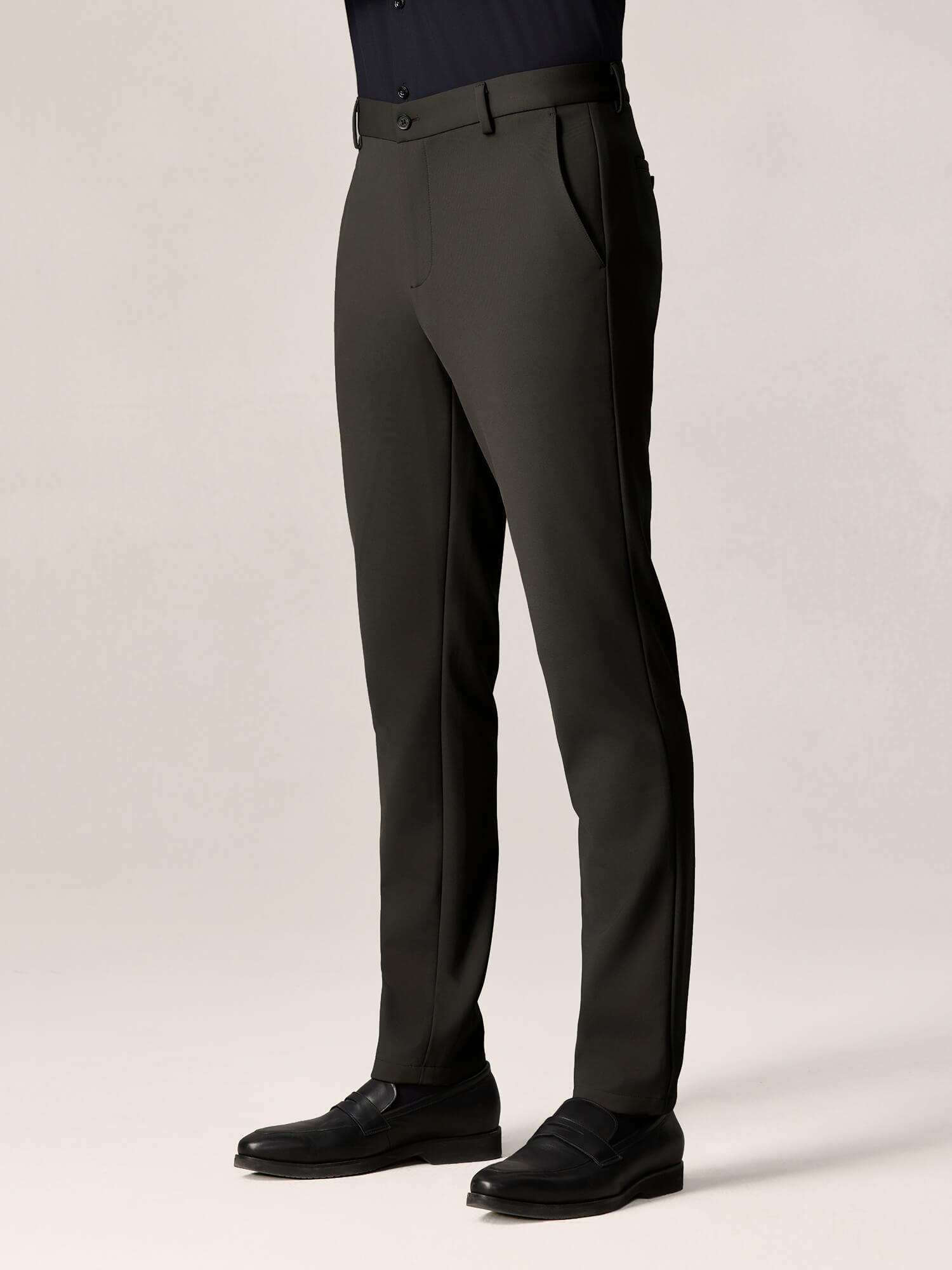 Autumn Brown High-Stretch Pants-Own Dream Shirts-Dress Shirts for Men