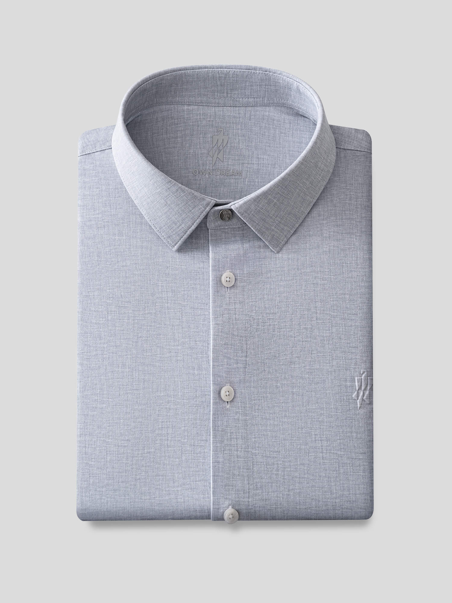 Moonrock Gray High-Stretch Short-Sleeve Shirt