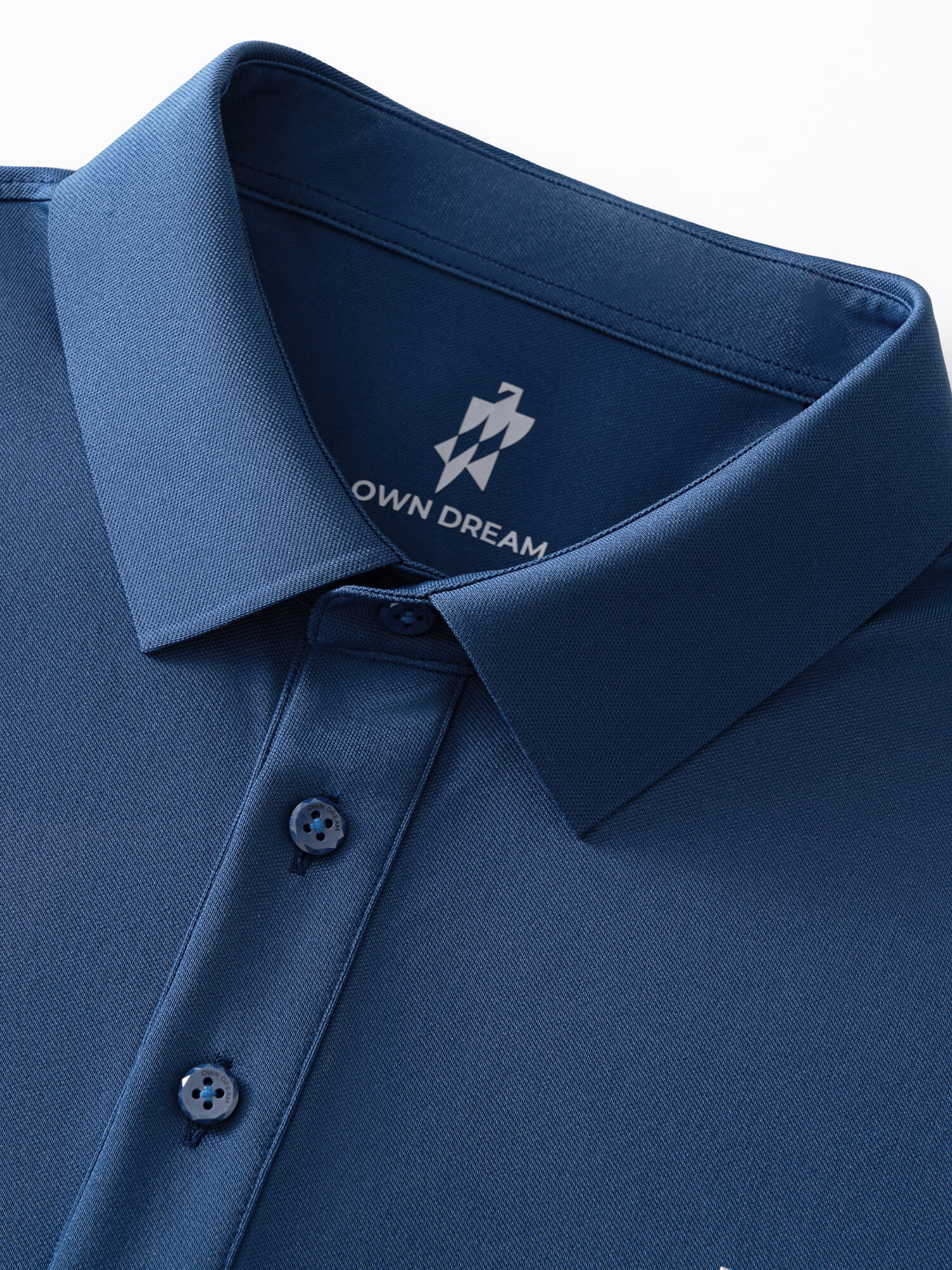 Cobalt Blue High-Stretch Polo-Own Dream Shirts-Dress Shirts for Men