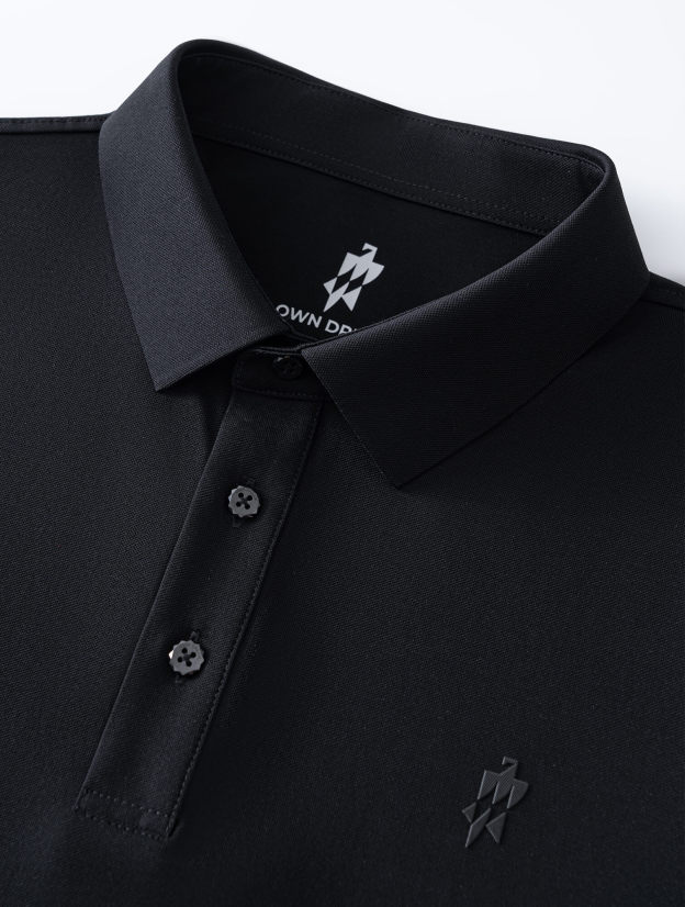 Meteorite Black High-Stretch Polo
