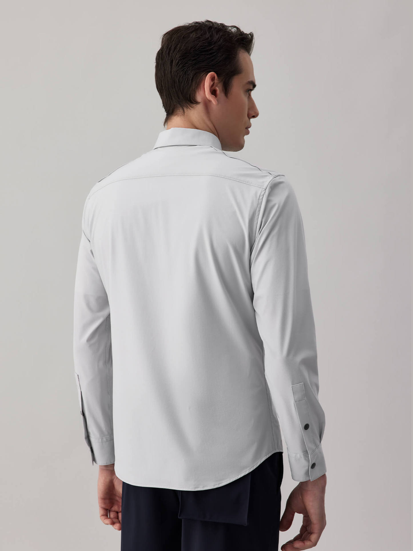Titanium Grey High-Stretch Performance Shirt
