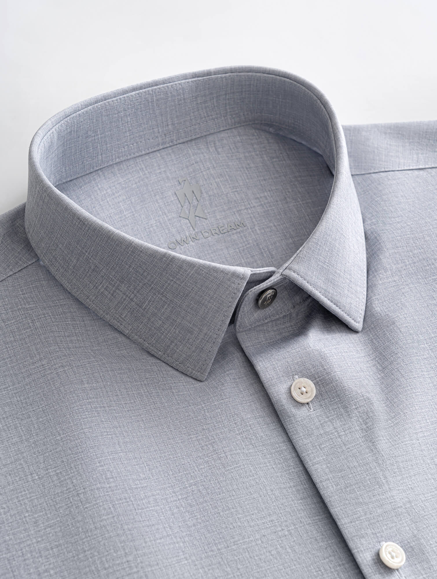 Moonrock Gray High-Stretch Short-Sleeve Shirt