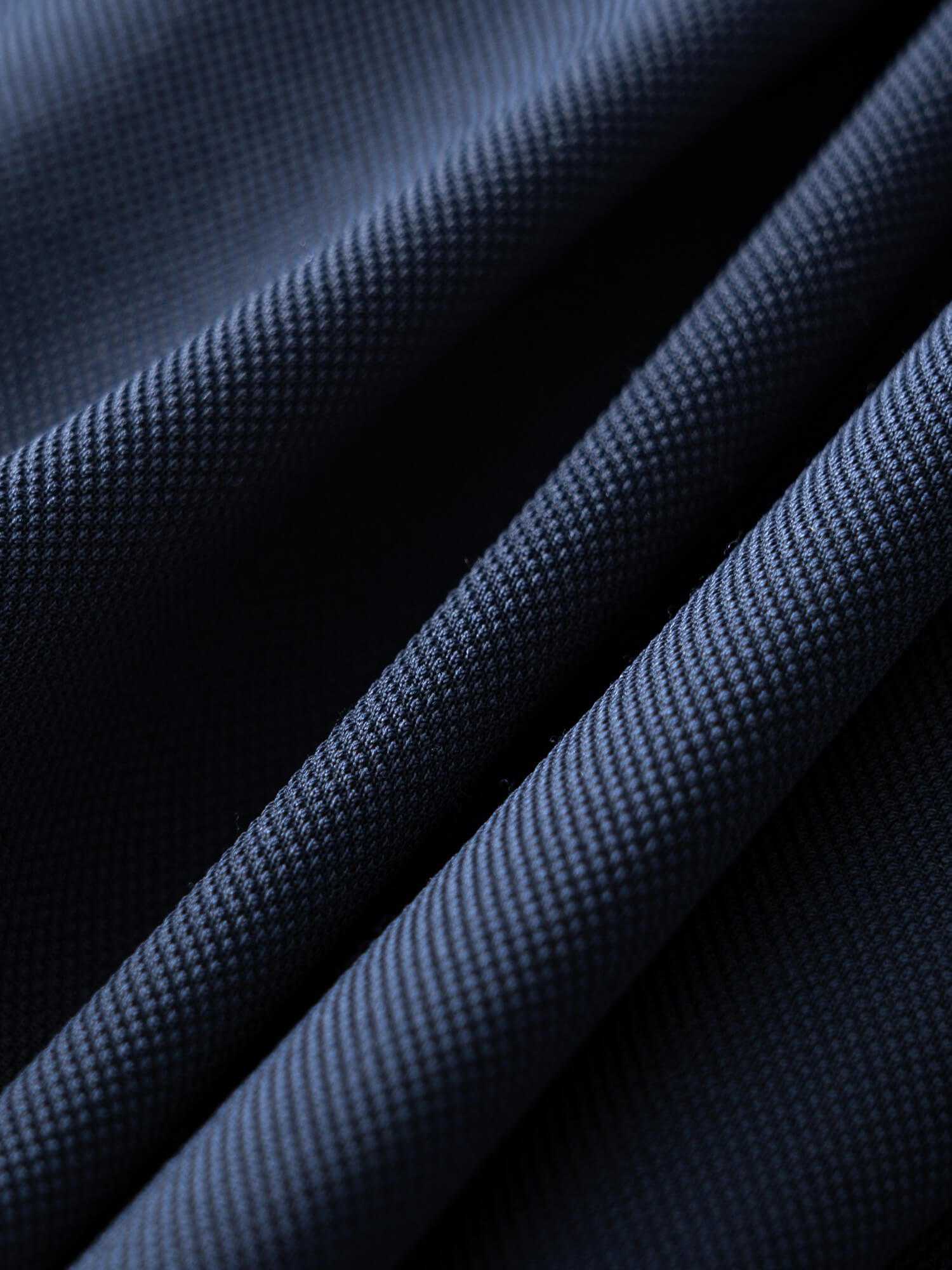 Jasper Navy Blue High-Stretch Polo