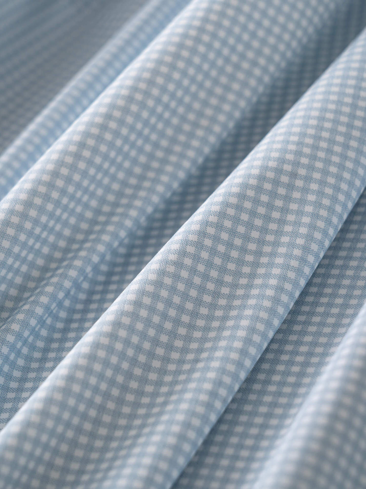 Glacier Gray Blue Check High-Stretch Short-Sleeve Shirt-OWN DREAM